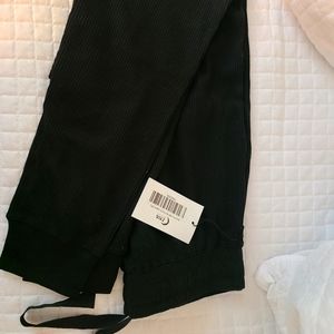 Black Don't Wake Me Thermal Joggers